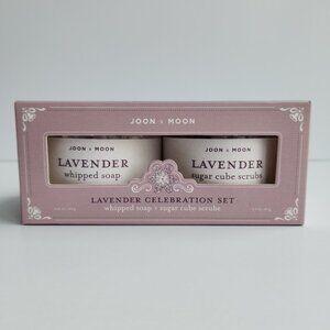 NIB JOON X MOON Lavender Whipped Soap (4.15oz) & Sugar Cube Scrub (3.1oz) Set